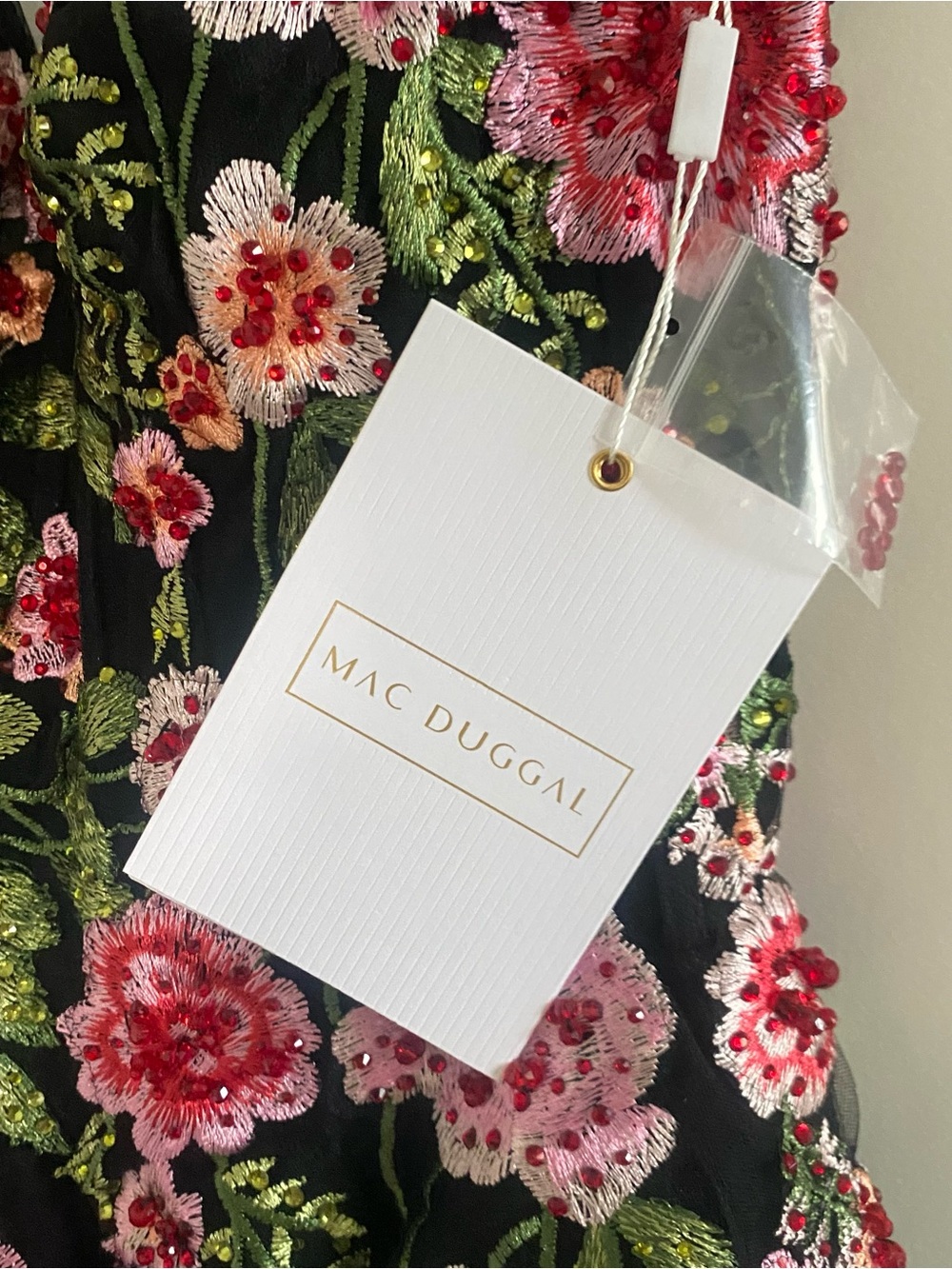 Anthropologie Mac Duggal Sleeveless Floral Fit & Flare Midi Dress NWT Sz 6 - Picture 7 of 9